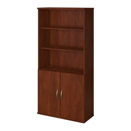 Bush Ind Bush Furniture Bookshelf with 5 Shelves - 36inW - Hansen Cherry - Series C Elite SRE221HC